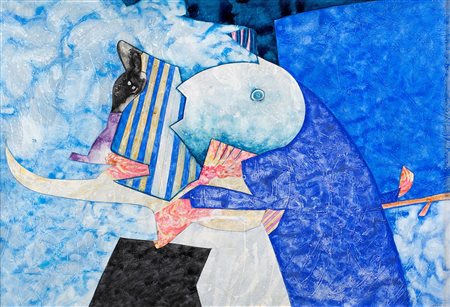 Gianni Dova (Roma 1925-Pisa 1991)  - Senza titolo, 70s