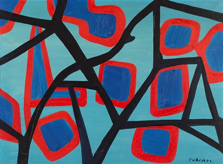 Giulio Turcato (Mantova 1912-Roma 1995)  - Reticolo