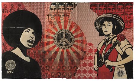 Shepard Fairey - Obey (Charleston 1970)  - St. Mark’s Square, Venice