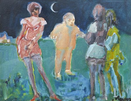 Mino Maccari, Figure (Notturno)