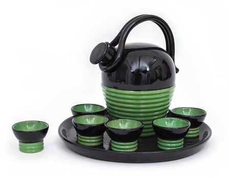 CERAMICHE ROMETTI <br>Un servizio da liquore, 