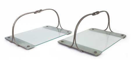  ARTHUR KRUPP (Editore)<br>Due vassoi, anni '30. 