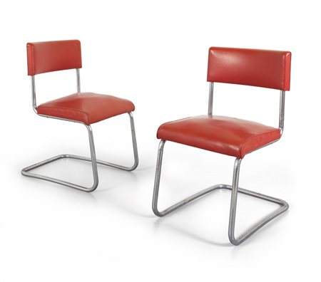  COVA (Editore)<br>Due sedie a sbalzo, anni '40. 