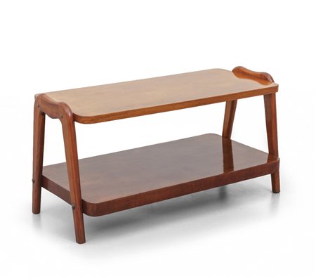 UN TAVOLINO, anni '50. <br>Legno di teak, legno 