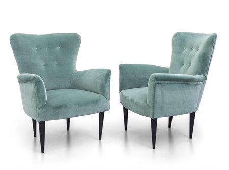 DUE POLTRONCINE, anni '50. <br>Strutture e gambe 