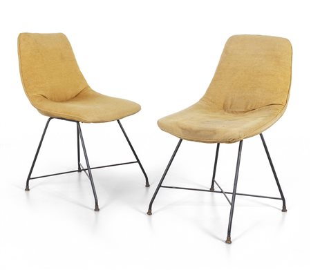 AUGUSTO BOZZI <br>Due sedie 'Athena' per FRATELLI 