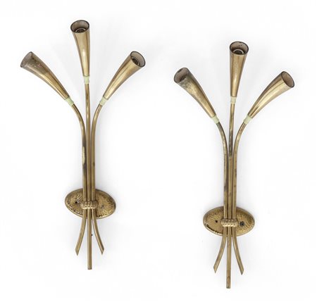 DUE LAMPADE DA PARETE, anni 