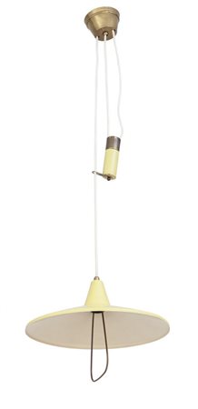  UNA LAMPADA A SOSPENSIONE A SALISCENDI, anni 