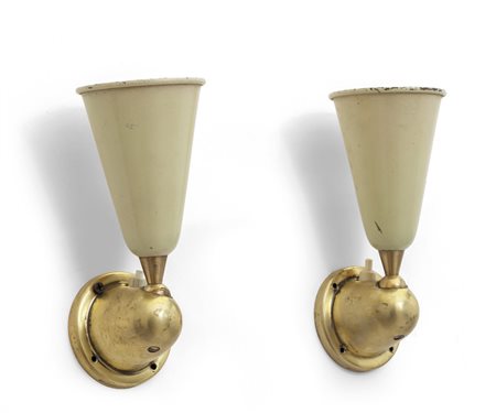  GRECO (Editore)<br>Due faretti da parete, anni 