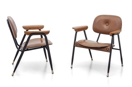 DUE POLTRONCINE, anni '60. <br>Strutture di 