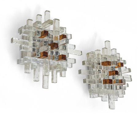 ALBANO POLI<br>Due lampade da parete, produzione 