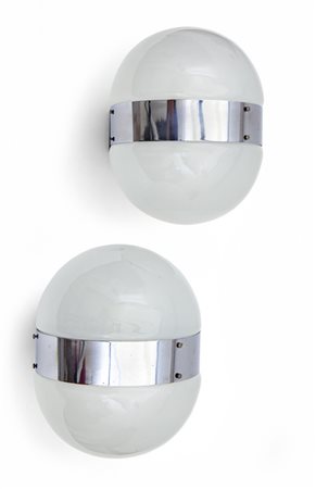 SERGIO MAZZA <br>Due lampade da parete 'Clio' per 