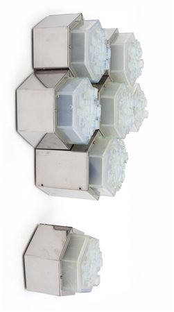 ALBANO POLI, POLIARTE<br>Otto lampade da parete, 