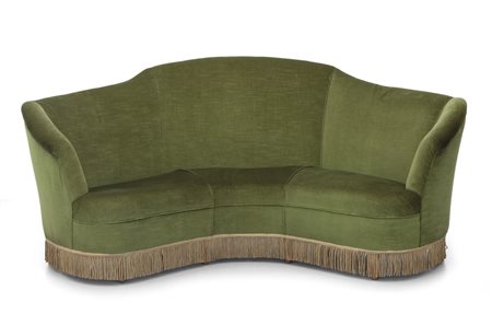 UN DIVANO ANGOLARE, anni '60. <br>Struttura e 