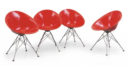  PHILIPPE STARCK<br>Quattro poltroncine 'Eros' 