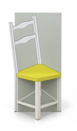 UNA SEDIA IN PROSPETTIVA, anni 2000. <br>Legno 