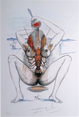 DALÌ SALVADOR Figueras (Spagna) 1904 Casanova 1980 Litografiia a colori...