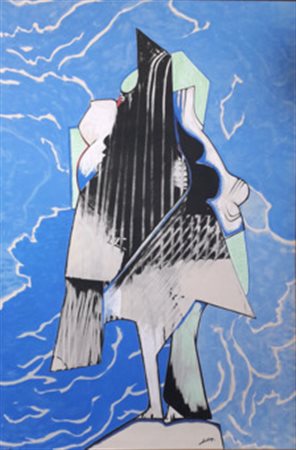 DOVA GIANNI Roma (roma) 1925 Composizione 1968 Serigrafia su tela esemplare...