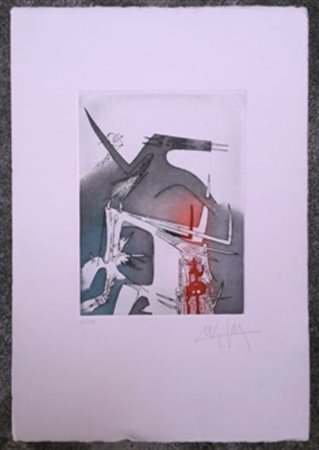 LAM WILFRED Sagua la Grande (Cuba) 1944 Personaggi 1969 Incisione acquaforte...