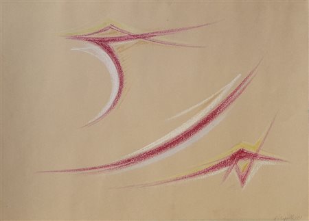 CAPPELLO CARMELO Ragusa (Rg) 1912 Composizione 1969 Pastelli su carta...