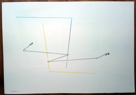 COLETTA PIETRO Bari (Ba) 1948 Composizione 1983 Mista su carta 30,00x50,00...