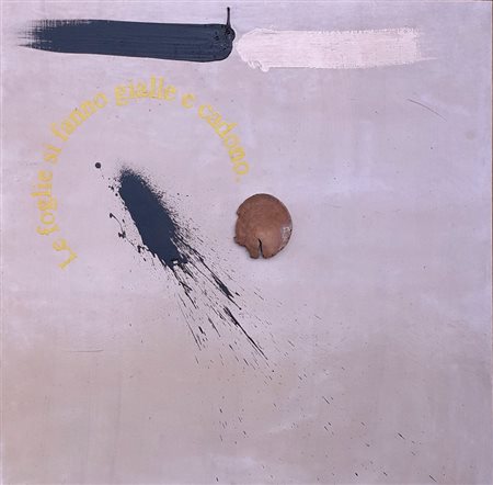 CARREGA UGO Genova (Ge) 1935 Temporaneità 1986 Olio e collage su tavola...