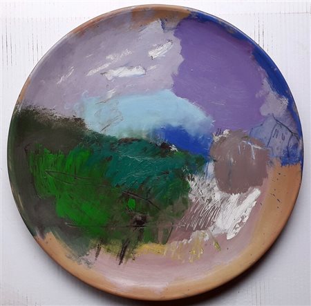 MEHRKENS KARL KLAUS Brema (Germania) 1955 Senza titolo 2001 Olio su ceramica...