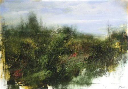 PEDRETTI ANTONIO Gavirate (Va) 1950 Romantico 2008 Olio su tela 70,00x100,00...