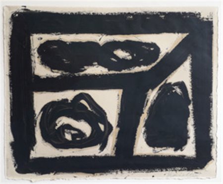 KOUNELLIS JANNIS Pireo (Grecia) 1936 Senza titolo 2003 Tecnica mista su carta...