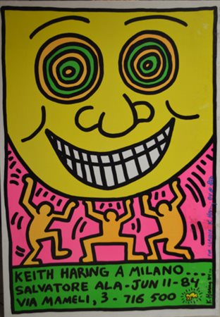 HARING KEITH Pennsylvania (Stati Uniti) 1958 Haring 1984 Manifesto su carta...