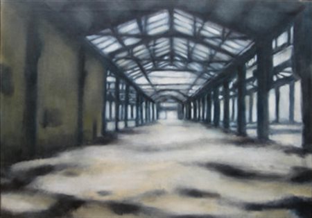 CHIESI ANDREA Modena (Md) 1966 Siderale II 1999 Olio su tela 35,00x50,00x4,00...