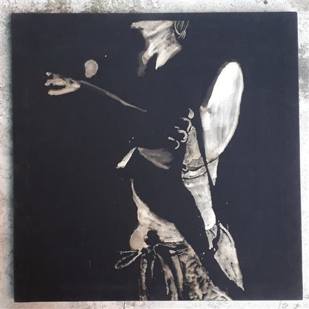 CAZZANIGA ENRICO Milano (Mi) 1966 Togliere IX 1990 Fustagno decolorato...