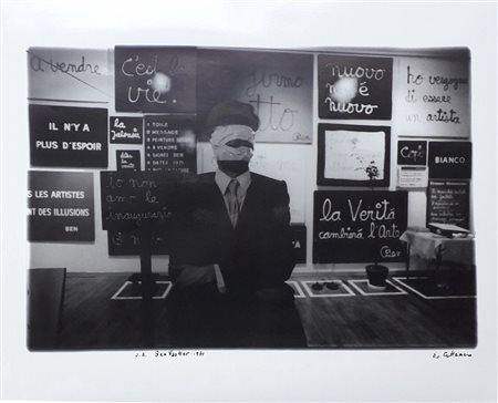 CATTANEO ENRICO Milano (Mi) 1933 Ben Vautier 1971 Fotografia digitale (due...