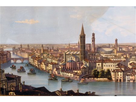 Città di Verona (inizio XIX secolo) Gouache su carta Misure 17.2x26 cm