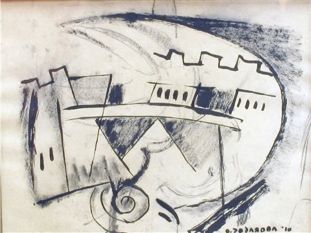 Olga Vladimirovna Rozanova (Malenki 1886-Mosca 1918) Senza Titolo Tempera su...