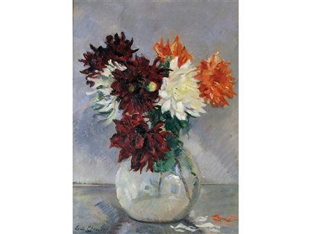 Carlo Cherubini (Ancona 1897-Venezia 1978) Vaso di Fiori Olio su tela Firmato...