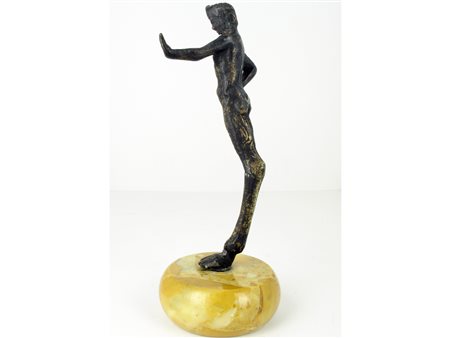 Anonimo (XVII secolo) Fauno con piede leonino Bronzo Atezza 17 cm