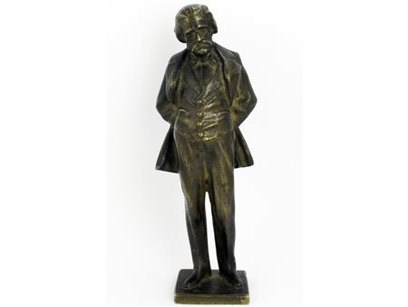 Marino (XX secolo) Giuseppe Verdi Bronzo Firmato Alto 29.5 cm
