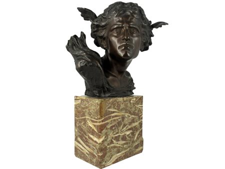 Ferdinando De Luca (XIX secolo) Apollo Bronzo Altezza 22 cm, più base in...