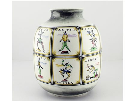 Vaso in ceramica Richard Ginori firmato Giò Ponti Perfette condizioni Altezza...