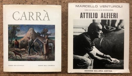 CARLO CARRÀ E ATTILIO ALFIERI - Lotto unico di 2 cataloghi
