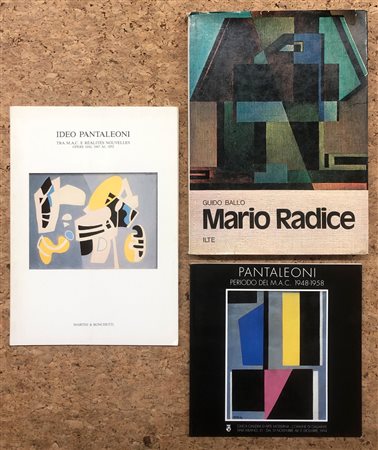 MARIO RADICE E IDEO PANTALEONI - Lotto unico di 3 cataloghi