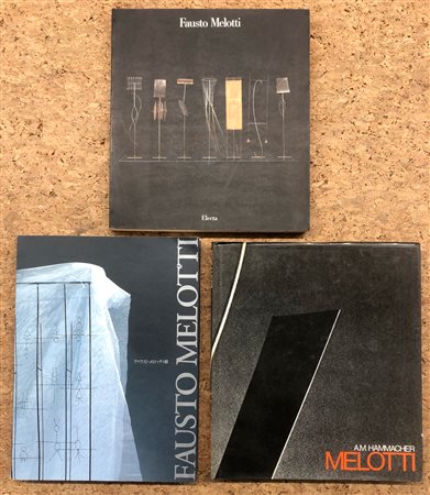 FAUSTO MELOTTI - Lotto unico di 3 cataloghi: