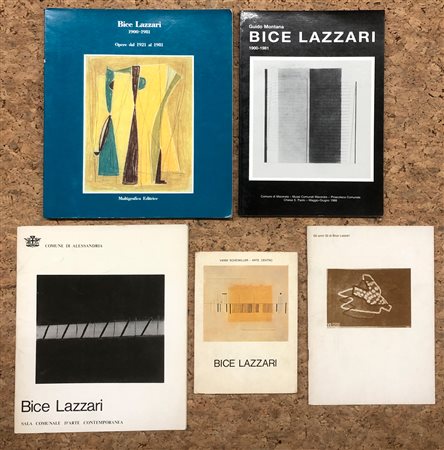 BICE LAZZARI - Lotto unico di 5 cataloghi