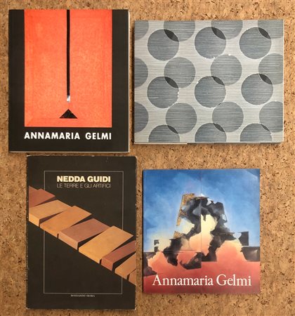 ARTISTE ITALIANE DEL DOPOGUERRA (DADAMAINO, GUIDI, GELMI) - Lotto unico di 4 cataloghi