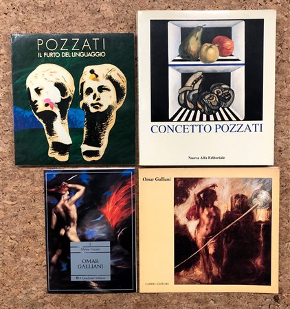 CONCETTO POZZATI E OMAR GALLIANI - Lotto unico di 4 cataloghi