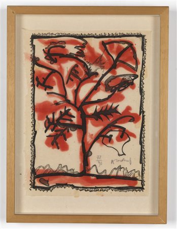 ALECHINSKY PIERRE (n. 1927) - Senza titolo.