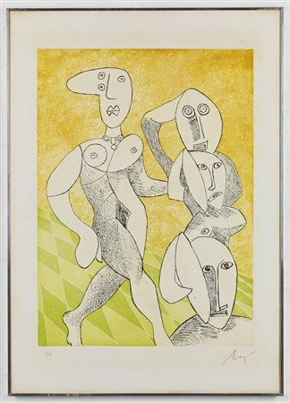 BAJ ENRICO (1924 - 2003) - Studio per Demoiselles d’Avignon.