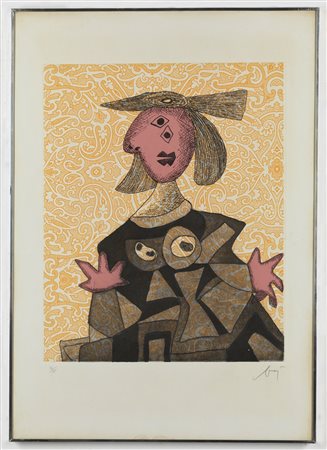 BAJ ENRICO (1924 - 2003) - Femme d’après Picasso.