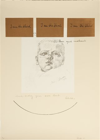 PISTOLETTO MICHELANGELO (n. 1933) - I am the third.